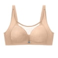 thumbnail image 1 of Womans Fashion Bowknot Printing Comfortable Hollow Out Bra Underwear No Rims, 1 of 8