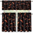 thumbnail image 5 of Halloween Bat Kitchen Curtains and Valances 3 Piece Set,Valance Curtains for Kitchen Windows Halloween Kitchen Curtains Tiers and Valances for Cafe Living Room Window Decoration, 5 of 5