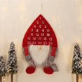 thumbnail image 3 of lionlar Calendrier de l'Avent de Noël Mural Non Tissé Gnome 24 Jours Rouge, 3 of 9