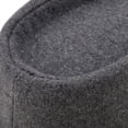 thumbnail image 4 of Chapeau Fedora Unisexe Rétro Bande de Ruban Chapeau Manhattan Gangster Melon Panama Gris, 4 of 8