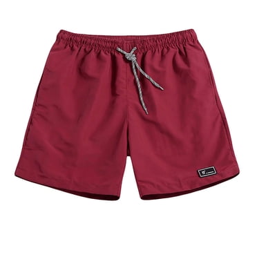 EGNMCR Mens Swim Shorts , Men's Summer Plus Size Thin Fast-drying Beach Trousers Casual Sports Short Pants, Fathers Day Gifts