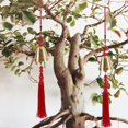 thumbnail image 2 of Vibrant Chinese Brass Bell for Prosperity and Positive Energy 30cm Length, 2 of 9
