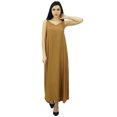 thumbnail image 1 of Bimba Women's Solid Spaghetti Strap Maxi Dress for Summer Beach Wear Sundress, 1 of 9