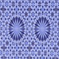thumbnail image 1 of Ahgly Company Tapis de Zone Lavable en Machine Carré Transitionnel Jeans Bleu, 5 Pieds Carré, 1 of 7