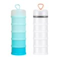 thumbnail image 1 of Lipstore 2 Pieces Protein Powder Containers Milk Powder Container for Office Exercise White and Blue, 1 of 8