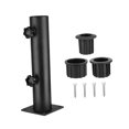 thumbnail image 2 of GUOOL 1 x Base de Parasol Support Tube Remplacement Parasol Acier pour Docks Balcon Extérieur Quatre Trous Fixé, 2 of 9