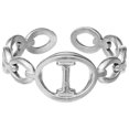 thumbnail image 1 of TIMIFIS Silver Rings Titanium Steel Plated 26 Letter English Opening Finger Hollow Valentine'S Day Gift, 1 of 1