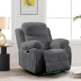 thumbnail image 4 of Cosmic Homes Ensemble de Fauteuil Inclinable Électrique Cascade 3 Pcs en Tissu Luxueux - Gris, 4 of 5
