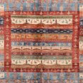thumbnail image 1 of Ahgly Company Tapis d'Intérieur Carrés Abstraits Brun Chameau, Tapis de Zone Abstraits, 7 Pieds Carré, 1 of 6