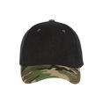 thumbnail image 2 of Two-Tone  Adjustable Baseball Cap, Black Camo, 2 of 2