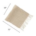 thumbnail image 2 of Handloom Table Runner White Natural 18 X 72 - Set of 2, 2 of 2