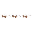 thumbnail image 4 of maskred PVC Heart-Shaped Glasses Non-Slide Silicone Nose Pads And Mulitple Colours For Chic Look Gold Metal Leopard tea 3Set, 4 of 6