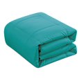 thumbnail image 3 of Goose Down Alternative Microfiber Quilted Solid Comforter - Queen/Ceramic Blue, 3 of 6