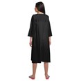 thumbnail image 4 of Moomaya Robe de Nuit à Patte de Boutonnage pour Femmes, Unie, à Manches Longues, 4 of 6