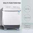 thumbnail image 2 of 4 Pack Lave-Linge Pieds Coussinets Carrés Anti-Vibrations Choc Antidérapant et le Bruit Annulation Hauteur Réglable Coussinets pour Lave-Linge Sèche-Linge Réfrigérateur Meubles Appareils Ménagers, 2 of 8