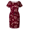 thumbnail image 4 of Robes d'Été pour Femmes Décontractées à Col Rond à Bretelles à Manches Courtes à Imprimé Floral Robe Ample avec Poches Robe d'Été Robes de Mariage pour Femmes 2023 en Liquidation, 4 of 6
