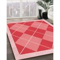 thumbnail image 3 of Ahgly Company Tapis Rond Lavable en Machine Intérieur Transitionnel Rose Pastel, 5 Pieds Rond, 3 of 7
