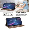 thumbnail image 2 of Wallet Case for iPhone 17 Pro RFID Blocking Flip Cover with Card Slots & Kickstand Brown, 2 of 7