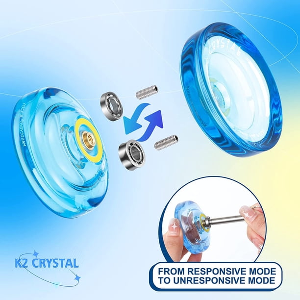 MAGICYOYO V6S Locus Yoyo professionnel double matériau, Yoyo réactif et non responsable pour