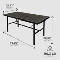 thumbnail image 2 of Four Seasons Courtyard Nantucket 40x72 Inch All Weather Patio Dining Table, 2 of 9