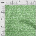 thumbnail image 2 of oneOone Polyester Spandex Green Fabric Asian Japanese Wave Craft Projects Decor Fabric Printed By The Yard 56 Inch Wide, 2 of 4