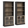 thumbnail image 1 of Westbrook Ensemble de Bibliothèque à 5 Tablettes avec Portes en Verre par Bush Furniture, 1 of 5