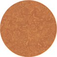 thumbnail image 1 of Ahgly Company Machine Washable Indoor Square Transitional Orange Red Orange Area Rugs, 3' Square, 1 of 7