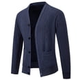 thumbnail image 3 of Cardigan Épais Texturé pour Homme, Veste en Tricot à Boutons, 3 of 5