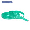 thumbnail image 2 of Uxcell Grosgrain Ribbons with White Dots Ribbon Bow Decoration Crafts Gift Wrapping Wedding Blue Green 25 Yards 3/8 Inch, 2 of 7