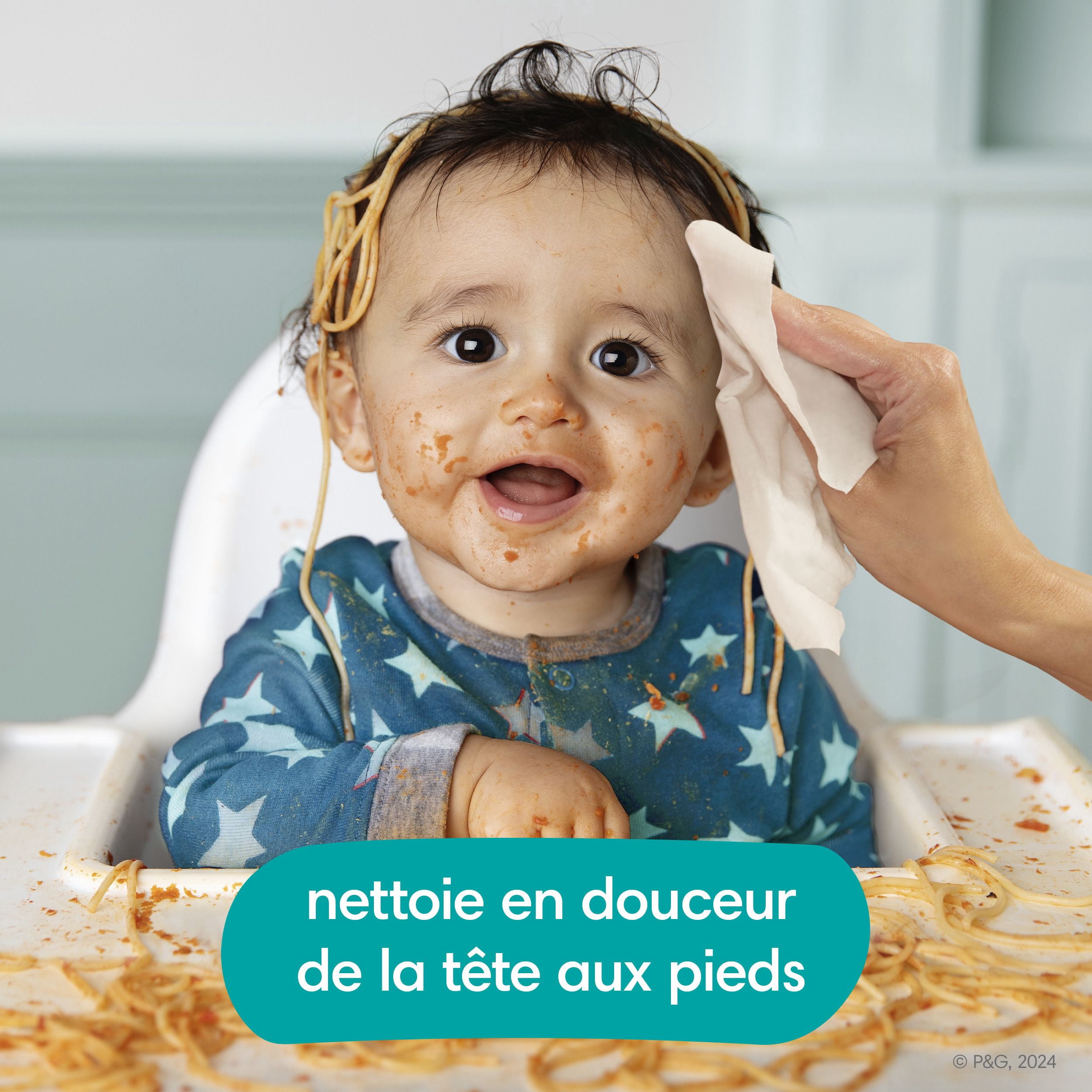 Lingettes pour bébés Pampers Complete Clean, sans parfum, 10X boîtes distributrices, 720 lingettes
