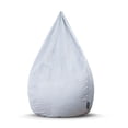 thumbnail image 2 of Gouchee Home Sambre Grey Bean Bag Chair – Soft Velvet Polyester Fabric with Polystyrene Bead Filling, Suitable for Adults and Teens, Lightweight & Portable Seating for Dorm or Living Room, 2 of 8