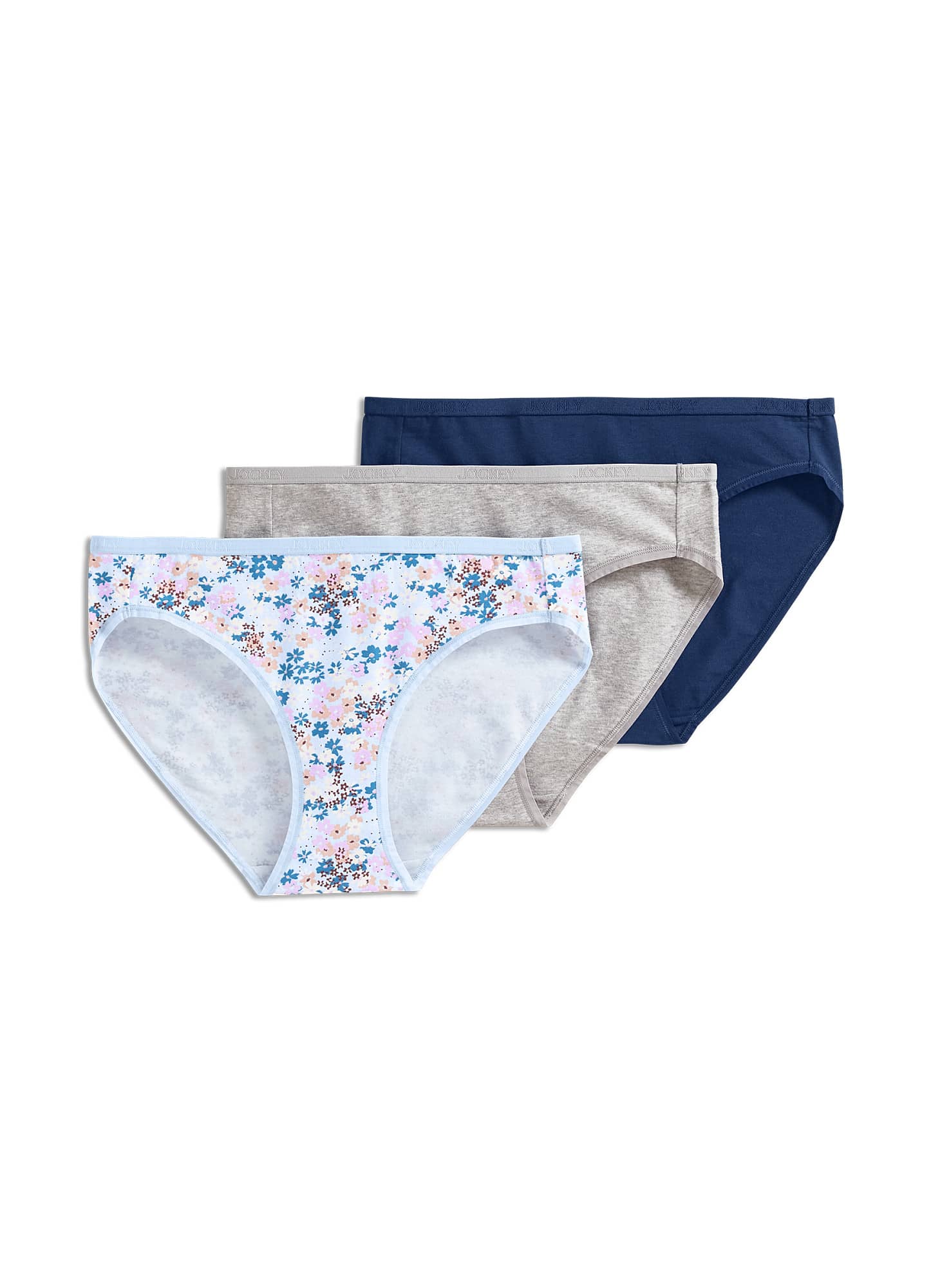 Jockey  Organic Cotton Stretch Logo Bikini - 3 Pack