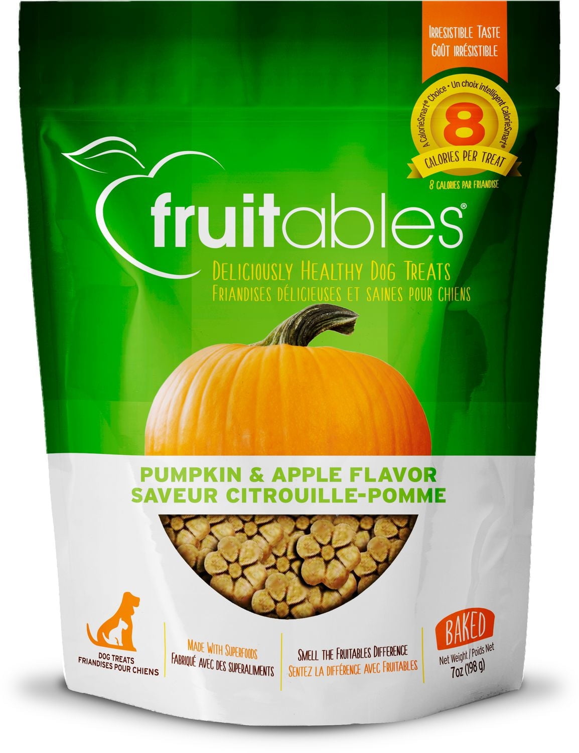 Fruitables Pumpkin & Apple Baked Dog Treats