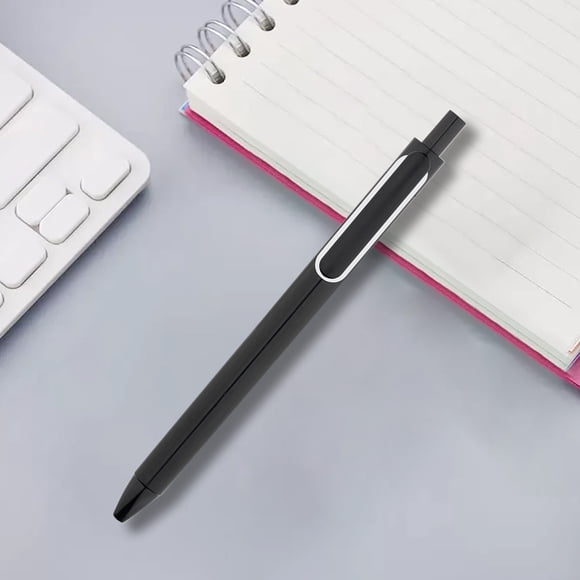 Cagogo Retractable Gel Pen, 0.5mm Fine Point Black Ink, Smooth Writing Ballpoint Pen for Study and Office, .5ml High Capacity Refill, Ergonomic Click Pen, Durable Plastic Pen for Study, Work, Note