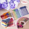 thumbnail image 2 of SDNall Cloth Gift Bags, 100Pcs Multicolor Organza Gift Bags For Wedding Favors 10*15cm, 2 of 9