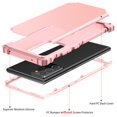 thumbnail image 2 of Galaxy Note20 Ultra Case, Dteck Heavy Dual Layer Rugged Shockproof Case Hard PC Protective Back Cover For Samsung Galaxy Note 20 Ultra 5G, Rosegold, 2 of 7