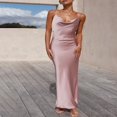 thumbnail image 2 of Women‘s Long Bodycon Dress with Spaghetti Straps, 2 of 8