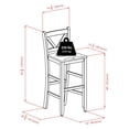 thumbnail image 4 of Winsome Victor 2-Piece 29" V-Back Bar Stools - 94259, 4 of 8