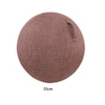 thumbnail image 2 of Becaristey Excellent Sweat Permeability Yoga Ball Cover Durable And Anti-scratch Size Dustproof And Waterproof coffee 55cm, 2 of 6