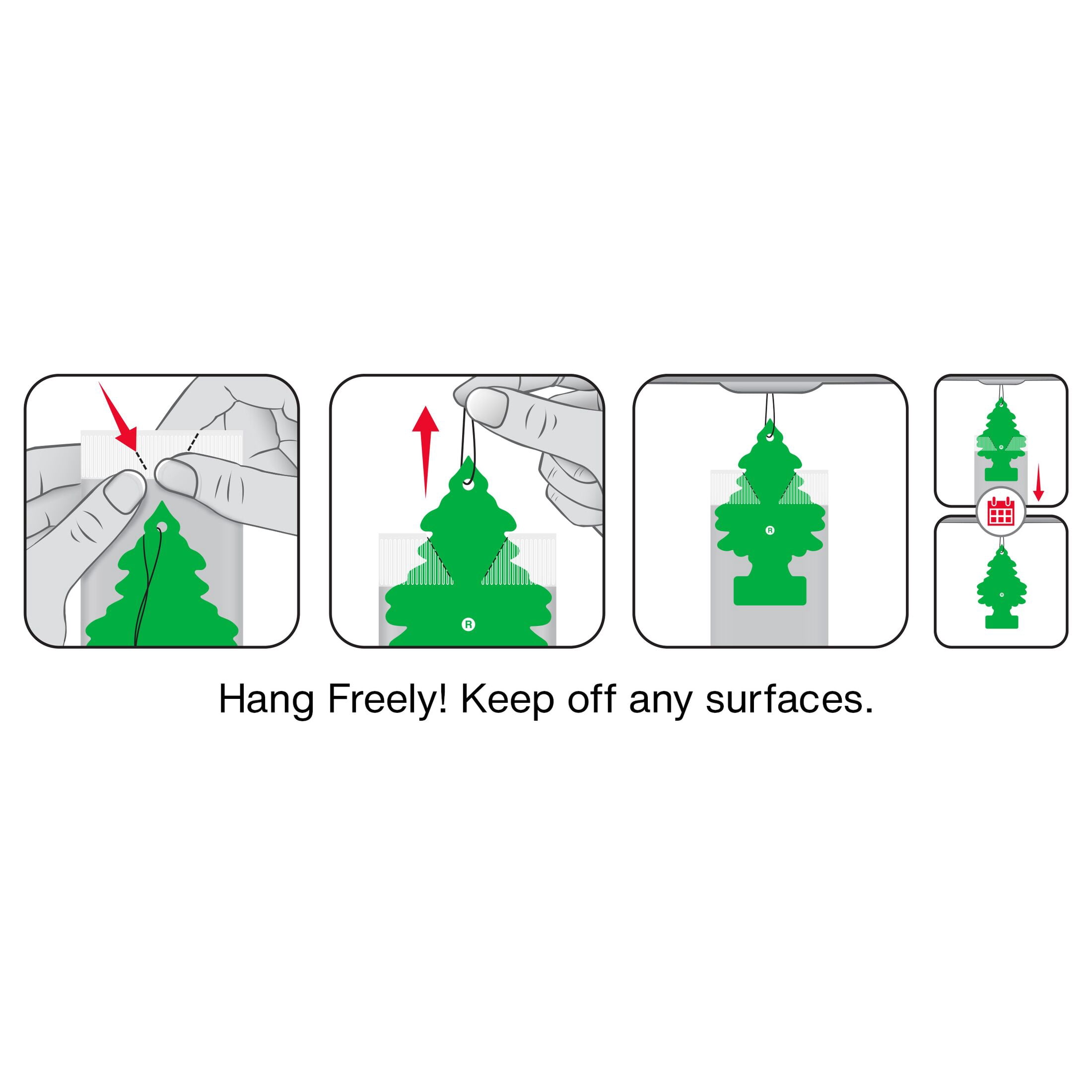 LITTLE TREES air freshener Caribbean Colada 6-Pack