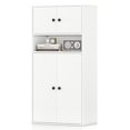 thumbnail image 1 of Gymax 44'' Tall Bookshelf w/Doors & Adjustable Shelf for Study Living Room Dining Room, 1 of 9