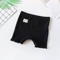 thumbnail image 1 of MKOSPLRT Ribbit Knit Shorts for Toddler Girl High Waist Stretch Shorts Basic Solid Color Summer Shorts Cute Lettuce Leggings for 2-10Y, 1 of 5