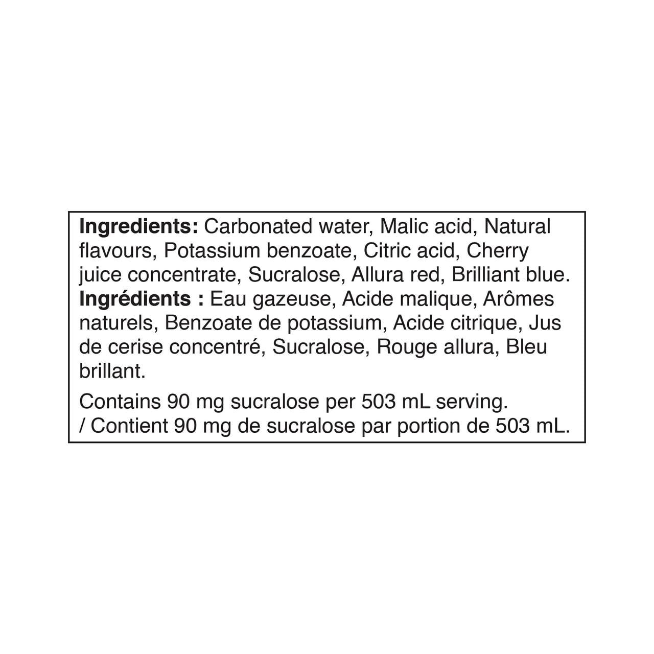 Sparkling Ice Eau Pétillante à la Cerise Noire 503ML