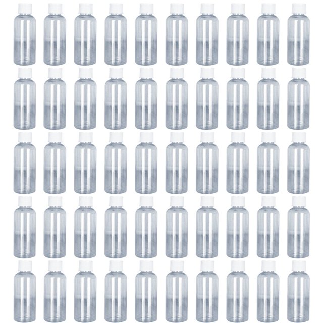 Empty Plastic Bottles Clear 50PCS Mini Travel Bottles Cosmetic Bottle Container