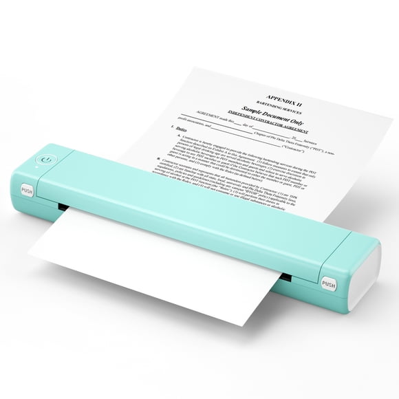 Phomemo Portable Printer Wireless for Travel, M08F Thermal Printer for Home Use Bluetooth Inkless Printer Support 8.5" X 11" Thermal Paper, Compact Printer Compatible with Android iOS Phone & Laptop