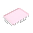 thumbnail image 3 of Fast Food Cafeteria Tray, Durable Polypropylene Serving Trays, Non-Slip Surface, Stackable & Reusable, Suitable for Cafes, Cafeterias and Restaurants, BPA Free, 1Pack, Multicolor(Pink,11.6x8.3"), 3 of 9