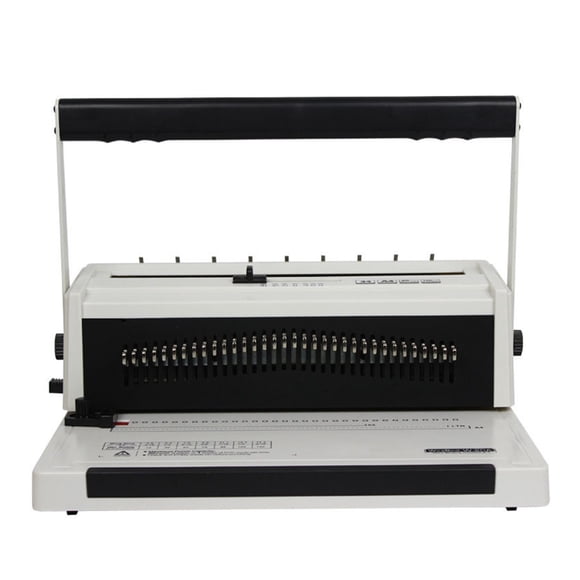 YS-W20A Full Draw Knife Double Wire Iron Ring Binding Machine 34 Hole A4 Punching Machine Picture Book Desk Calendar