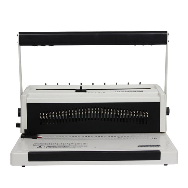 YS-W20A Full Draw Knife Double Wire Iron Ring Binding Machine 34 Hole A4 Punching Machine Picture Book Desk Calendar