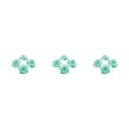 thumbnail image 1 of Decodeary 50pieces Low Maintenance Soft Texture Fabric For Albums And Decorations Realistic Appearance Fiber Wide Application Cyan 4.5cm 3Set, 1 of 6