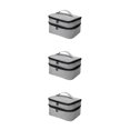 thumbnail image 1 of Redempat Nail Polish Storage Bags Made With Polyester For Everyday Sturdy And Durable LightGray 3Set, 1 of 6